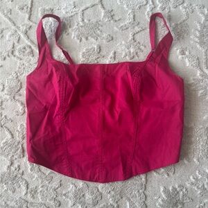 Abercrombie & Fitch Fuchsia Crop Top
